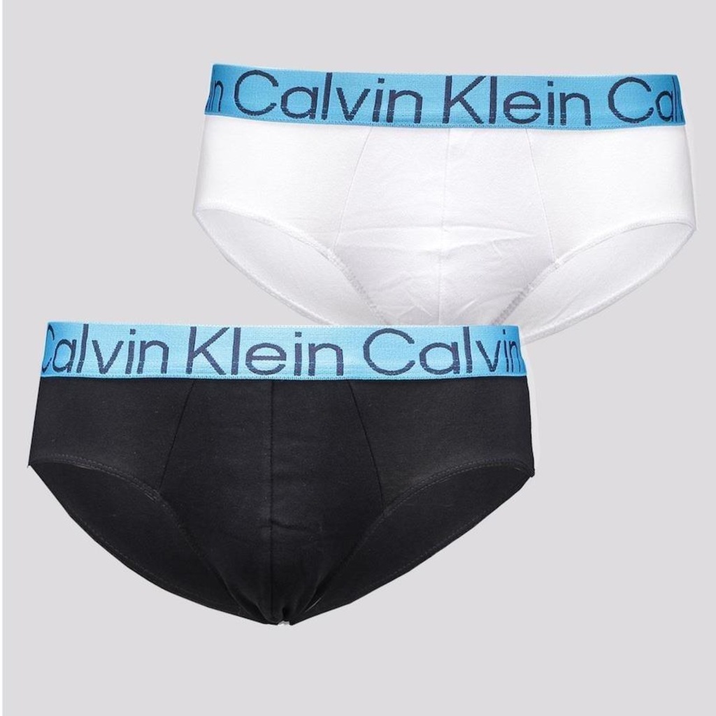 Kit Cuecas Calvin Klein Brief Cotton - Adulto - 2 unidades - Foto 1