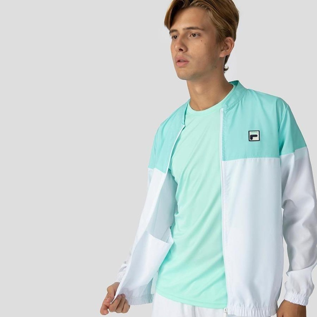 Jaqueta sem Capuz Fila Block - Masculina - Foto 4