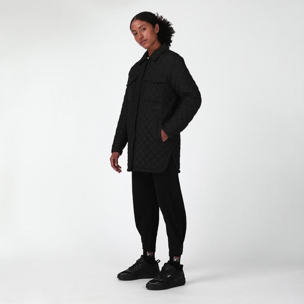 Imagem 4 do produto Jaqueta sem Capuz Fila Shacket Quilting - Feminina