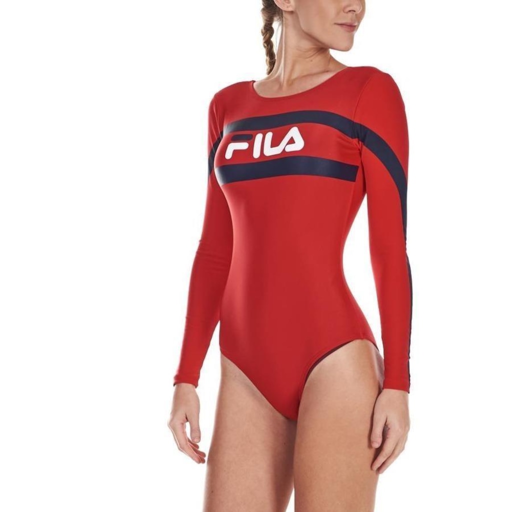 Maiô Para Natação Fila Ml Body Basic - Feminino - Foto 2