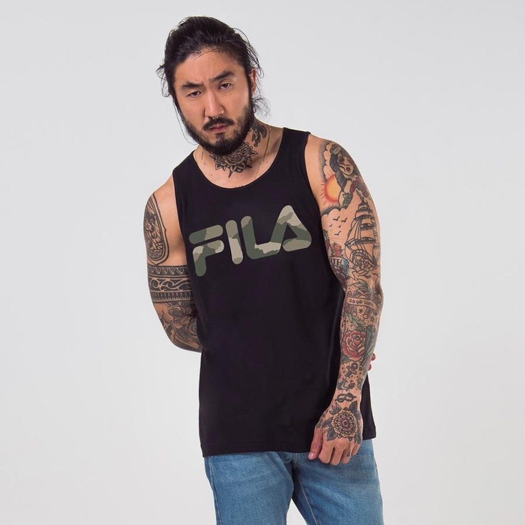 Camiseta Regata Fila Letter Basic - Masculina
