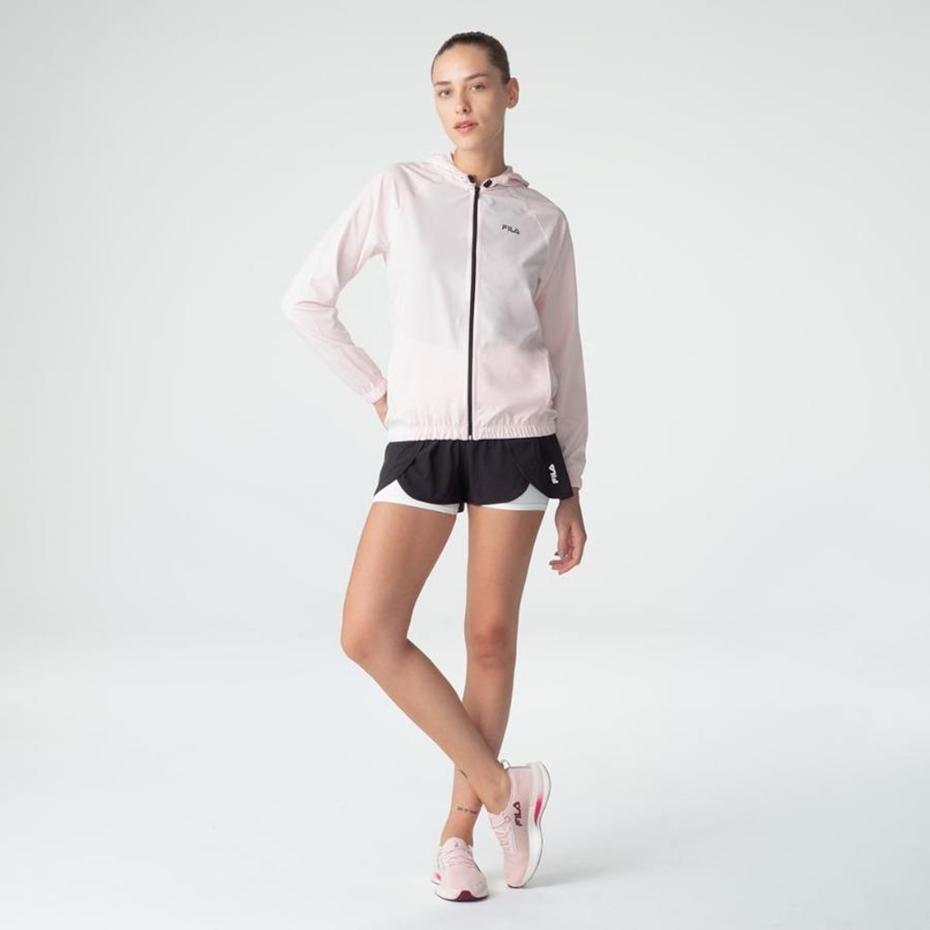 Imagem 3 do produto Jaqueta com Capuz Corta Vento Fila Basic Run - Feminino
