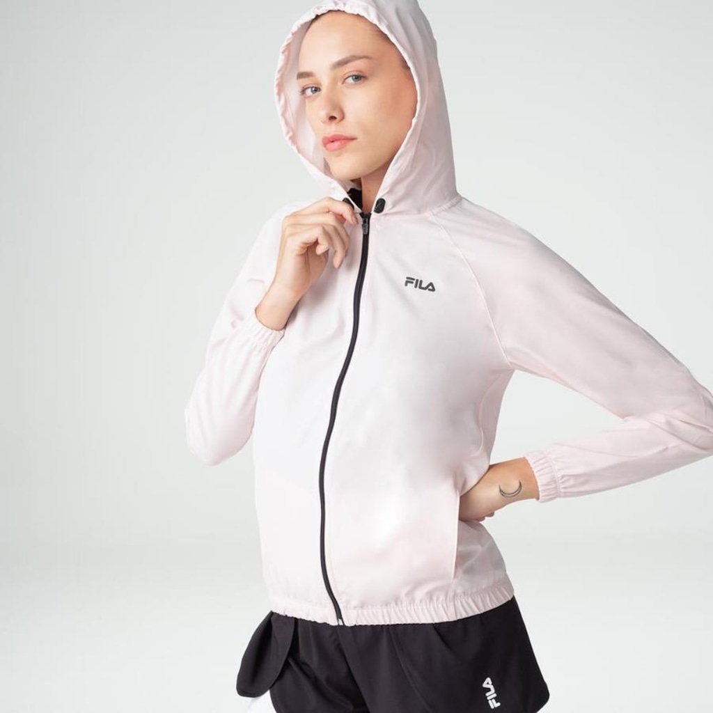 Imagem 5 do produto Jaqueta com Capuz Corta Vento Fila Basic Run - Feminino