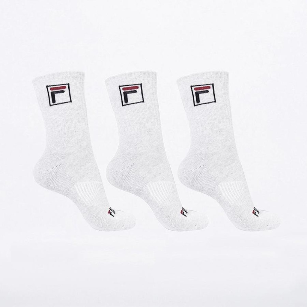 Meia Cano Alto Fila Tripack Fbox - Unissex