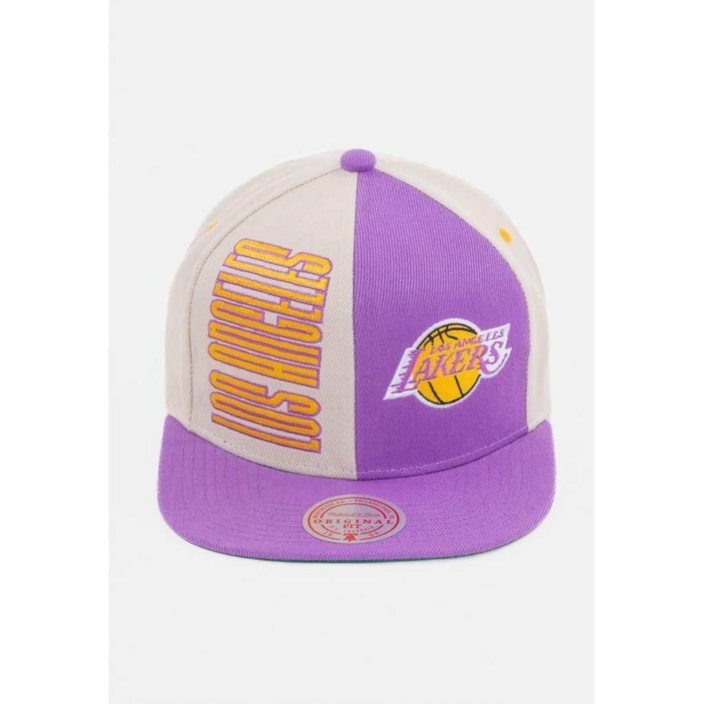 Imagem 2 do produto Boné Aba Reta Mitchell & Ness Los Angeles Lakers - Snapback - Adulto
