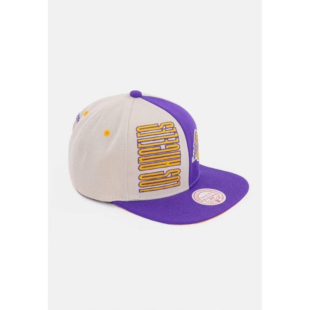 Imagem 3 do produto Boné Aba Reta Mitchell & Ness Los Angeles Lakers - Snapback - Adulto
