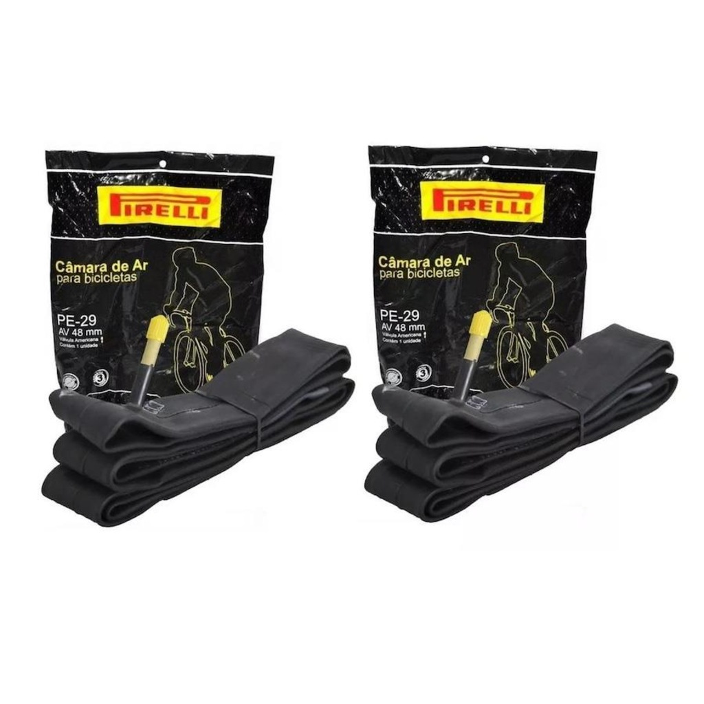 Câmara de Ar 29 X 1.75/2.35 Mtb Pirelli Bico Grosso 48 Mm - 2 unidades