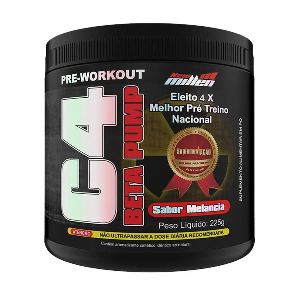 Pré Treino C4 Beta Pump New Millen - Melancia - 225g - Foto 1