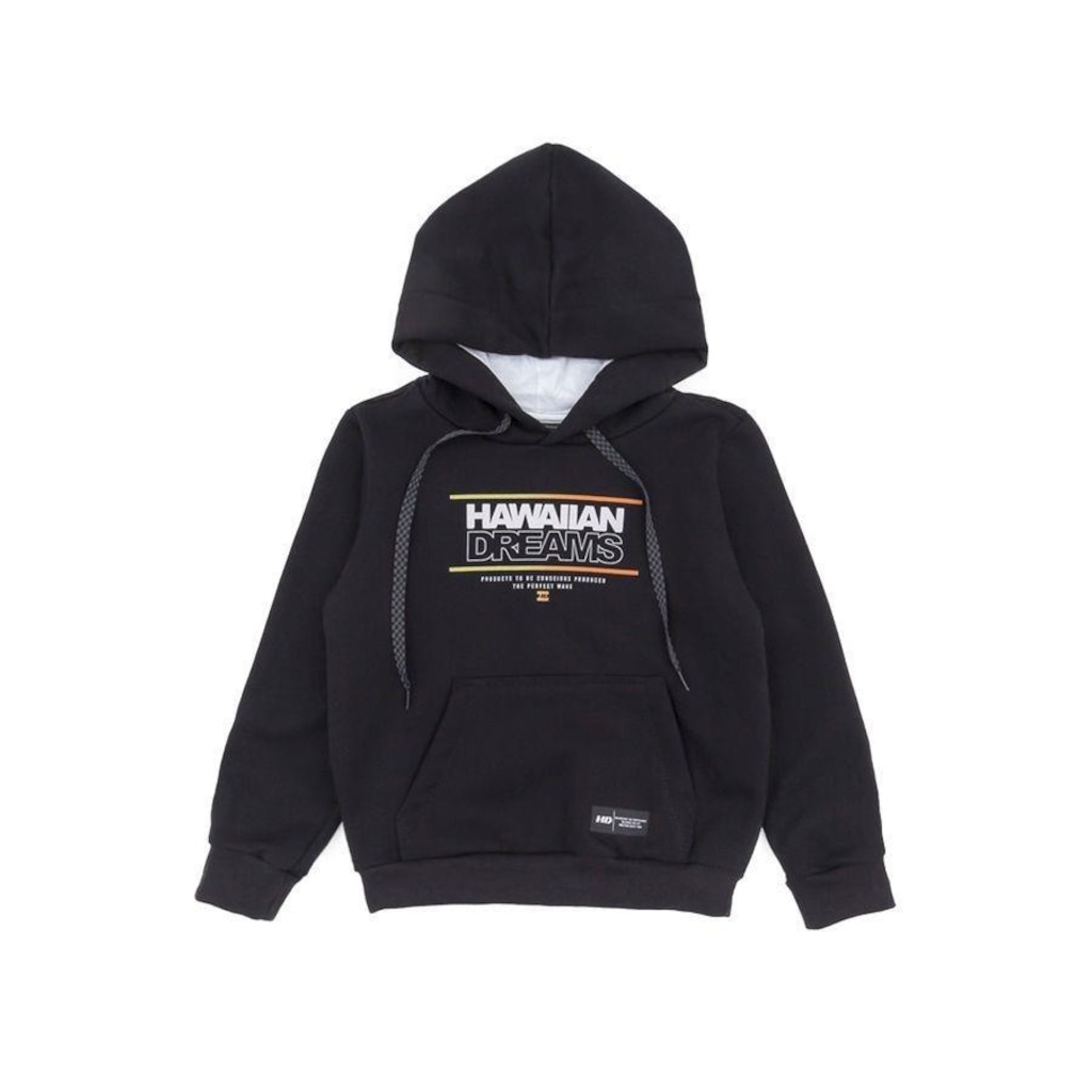 Blusão de Moletom com Capuz HD Estampado - Infantil