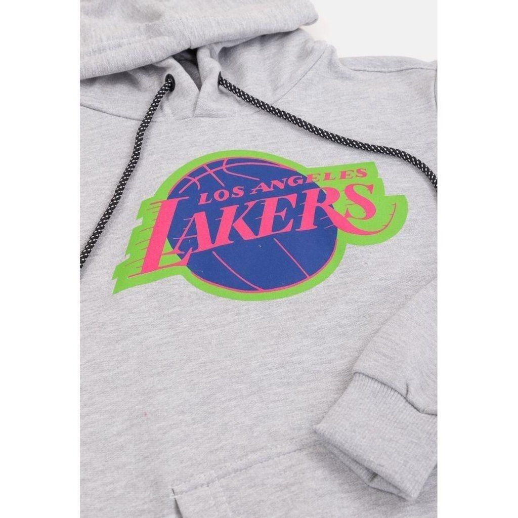 Imagem 3 do produto Blusão De Moletom Com Capuz Nba Neon Colors Los Angeles Lakers - Masculino