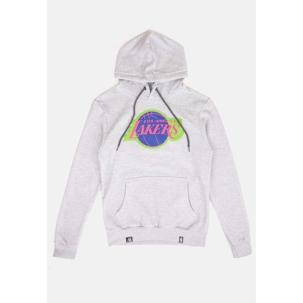 Blusão De Moletom Com Capuz Nba Neon Colors Los Angeles Lakers - Masculino