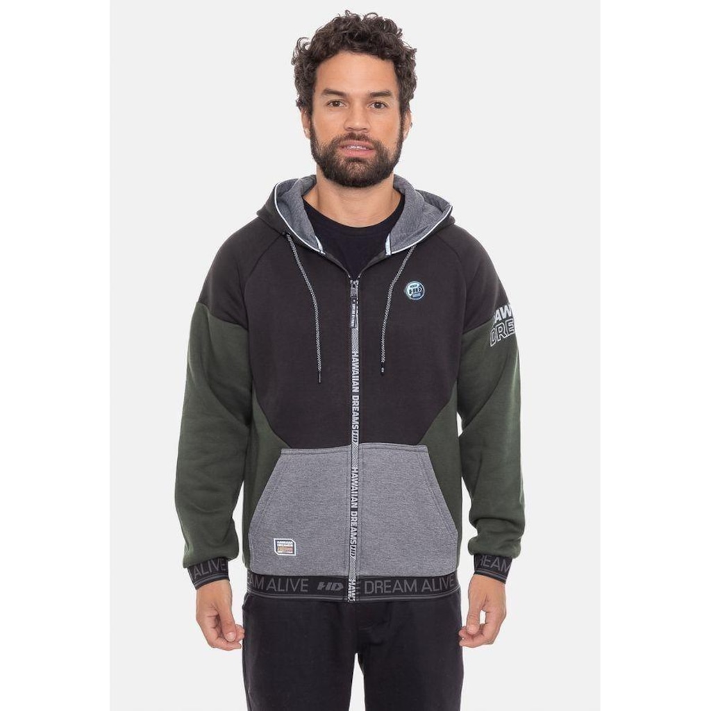 Blusão de Moletom HD Canguru Aberto e - Masculino