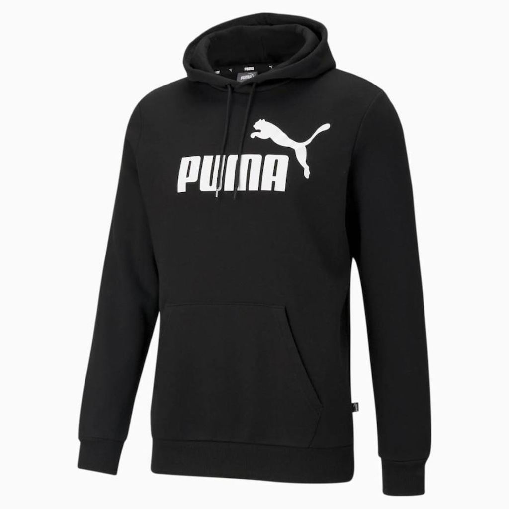 Blusão Puma com Capuz Masculino Essentials Big Logo - Foto 1