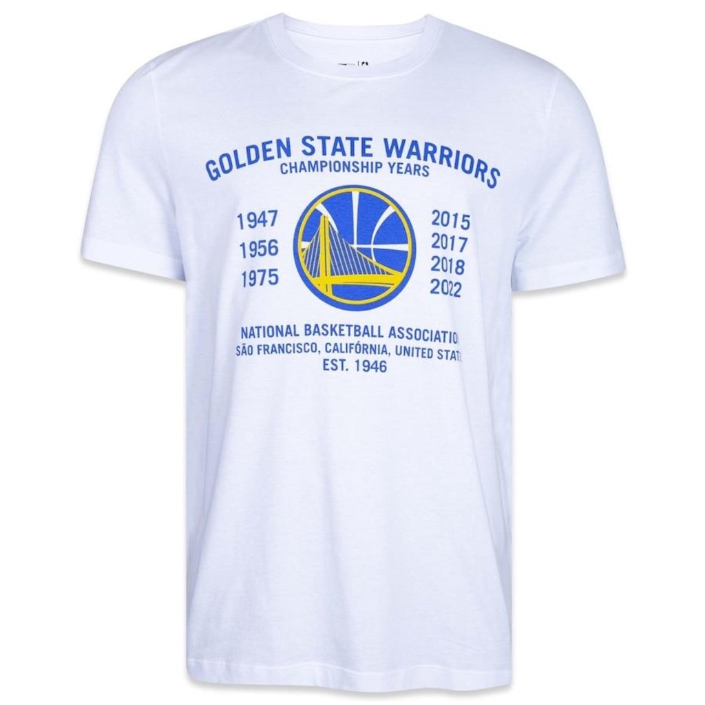 Camiseta New Era Nba Golden State Warriors All Building - Masculina - Foto 1