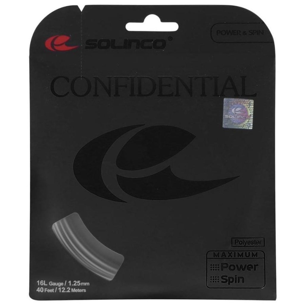 Corda Solinco Confidential 16L 1.25Mm Chumbo - Set Individual
