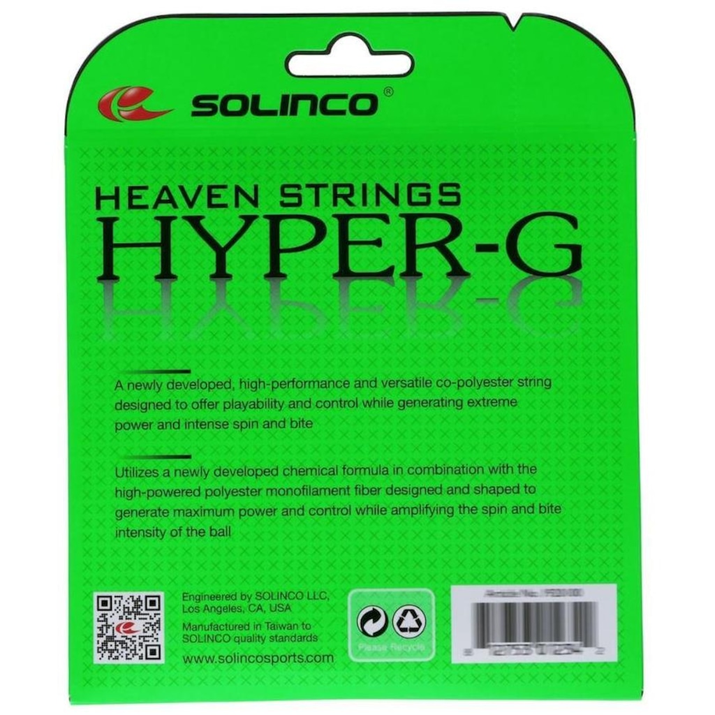 Imagem 3 do produto Corda Solinco Hyper G 16L 1.30Mm - Set Individual