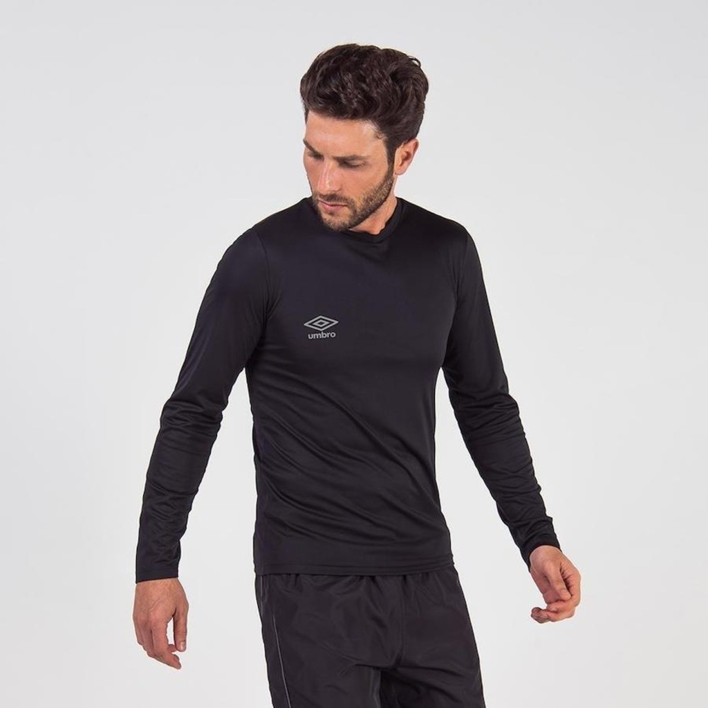 Camiseta Umbro Manga Longa Umbro Basic Uv - Masculina