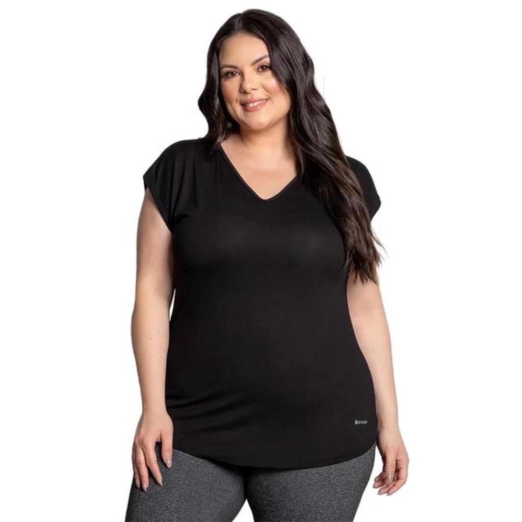 Camiseta Trinys Fluidity Essential A-874 Plus Size Feminina