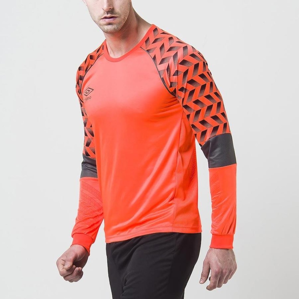 Camisa Manga Longa Umbro Gol Twr Layout - Masculina