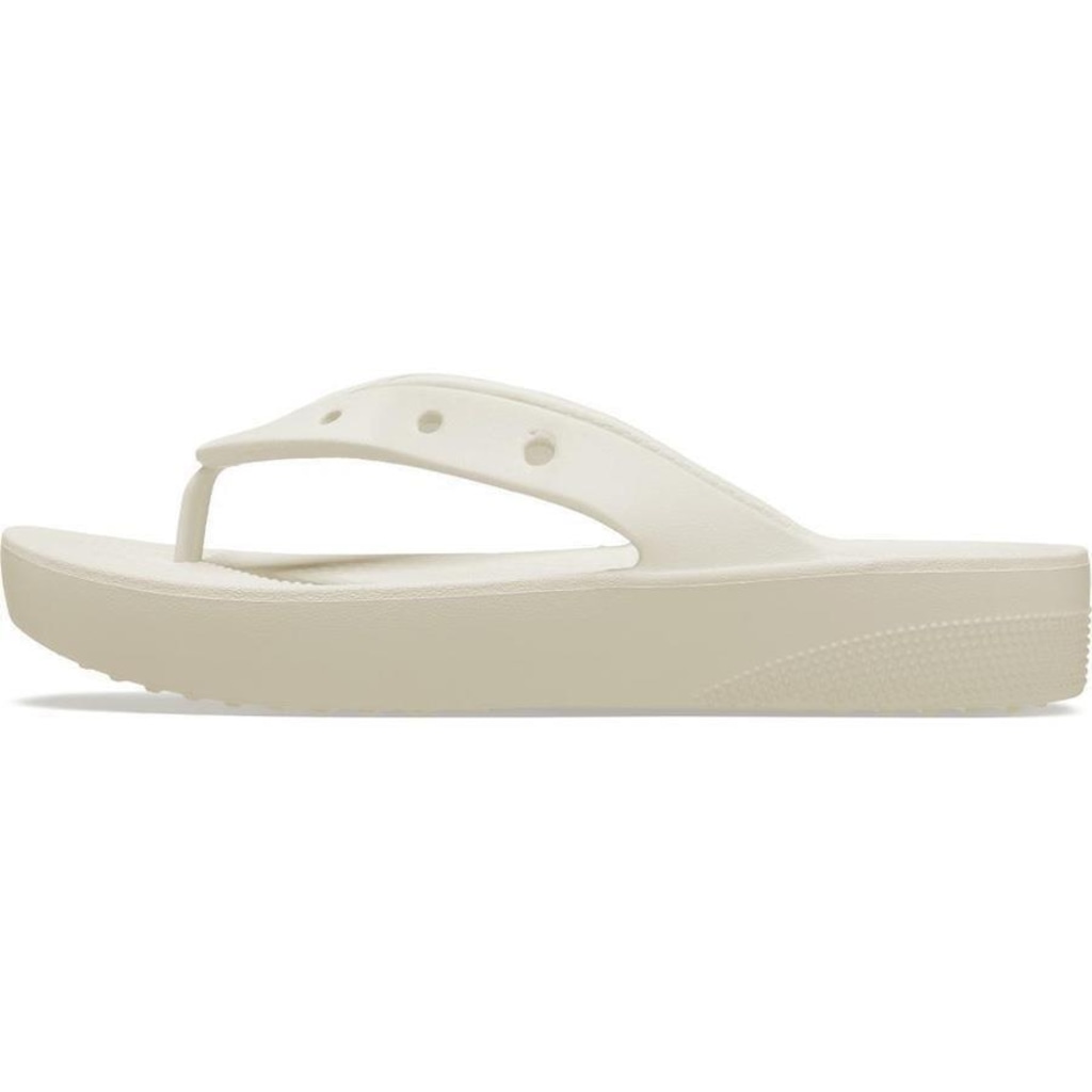 Imagem 3 do produto Chinelo Crocs Classic Plataform Flip Bone - Unissex