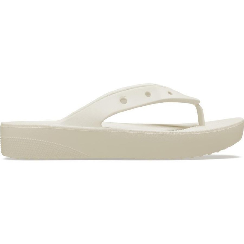 Imagem 1 do produto Chinelo Crocs Classic Plataform Flip Bone - Unissex