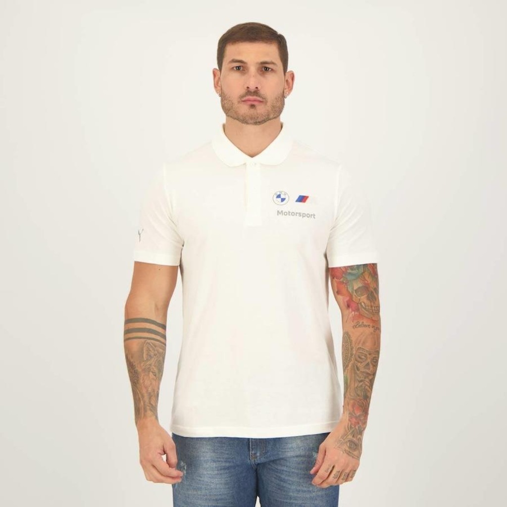 Camisa Polo Puma Bmw Motorsport Ess Logo - Masculina