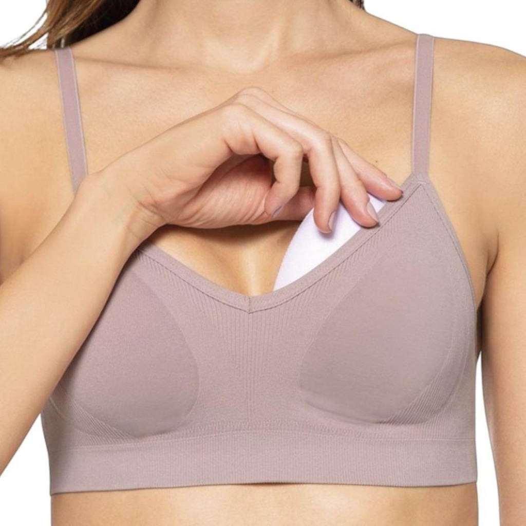 Sutiã Loba Lupo Essencial Bojo Removível sem Costura Nude 41116-001-6006 - Feminino - Foto 1