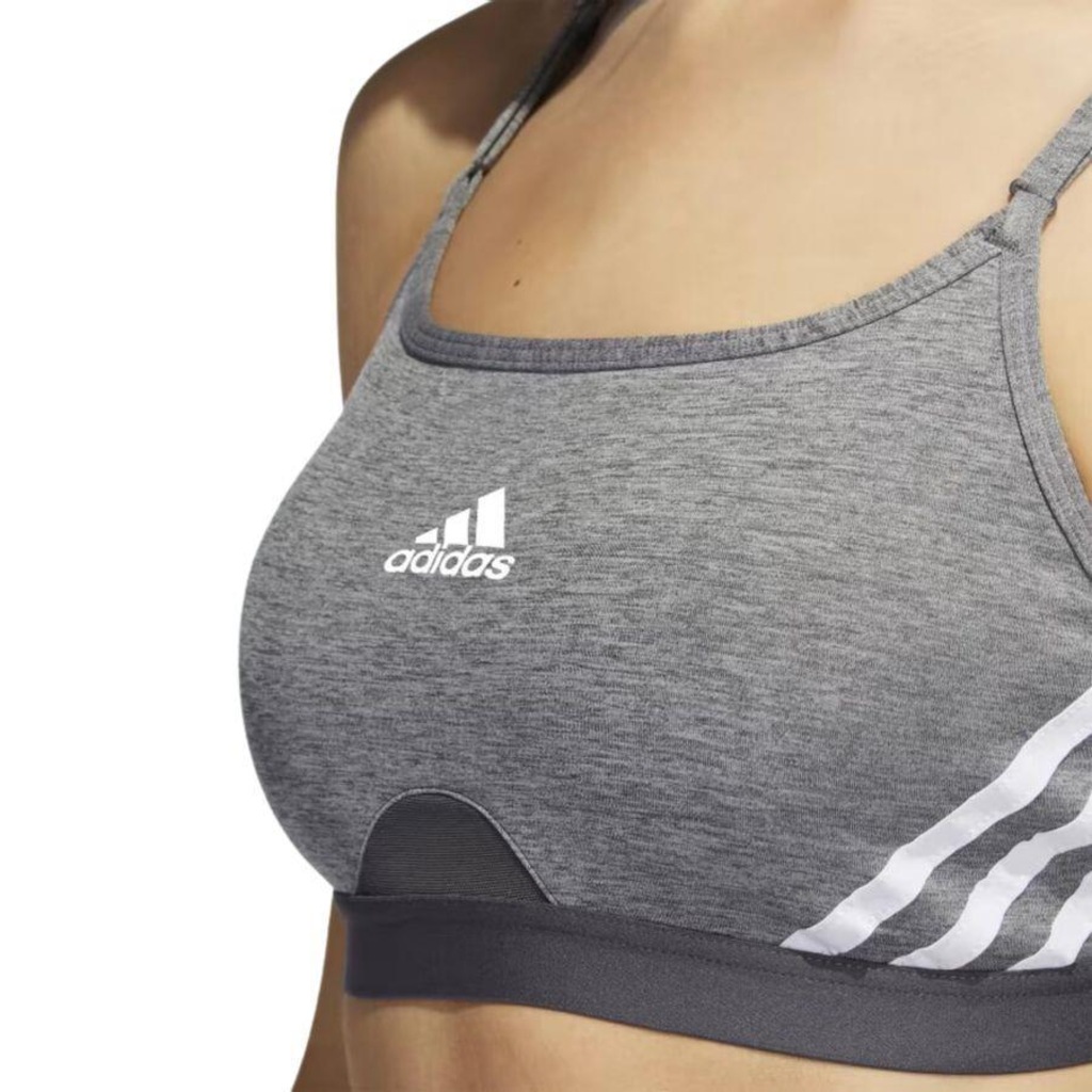 Top Fitness com Bojo adidas Aeroreact 3 Listras - Feminino - Foto 4