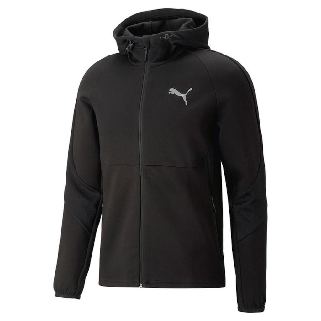 Jaqueta de Moletom com Capuz Puma Evostripe Full Zip Big Logo - Masculina - Foto 1