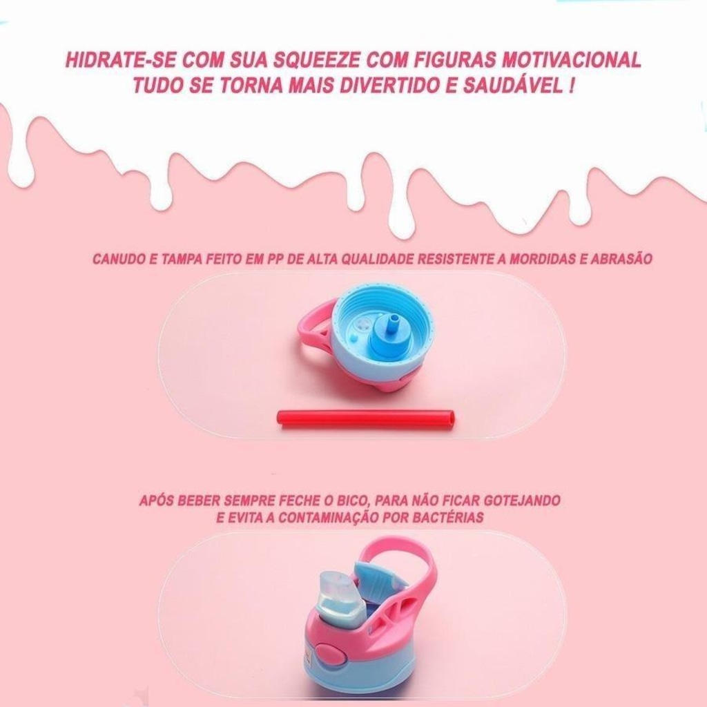 Imagem 2 do produto Garrafa Squeeze Esportiva Gold Sports - 480 Ml