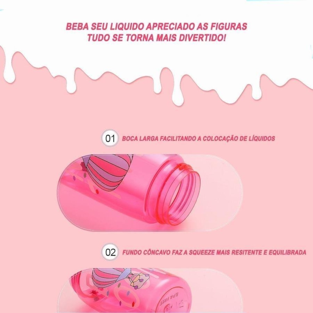 Imagem 3 do produto Garrafa Squeeze Esportiva Gold Sports - 480 Ml