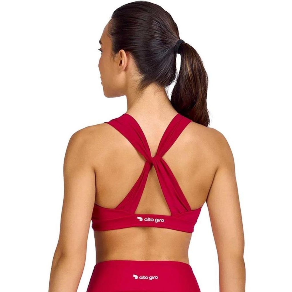 Imagem 2 do produto Top Fitness com Bojo Alto Giro Franzido - Feminino