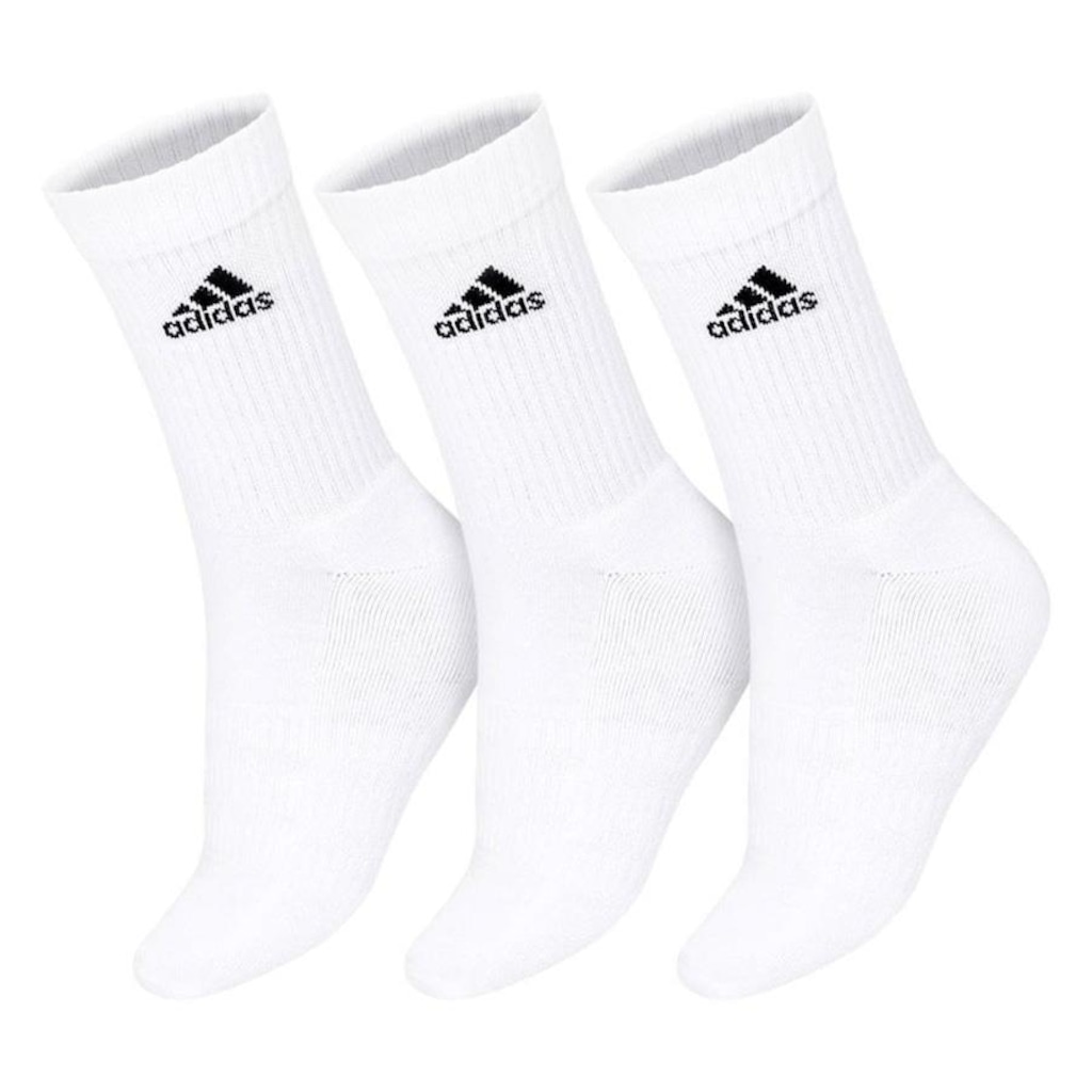 Meia Cano Alto adidas Spw Crw 38 Ao 40 - 3 Pares - Adulto