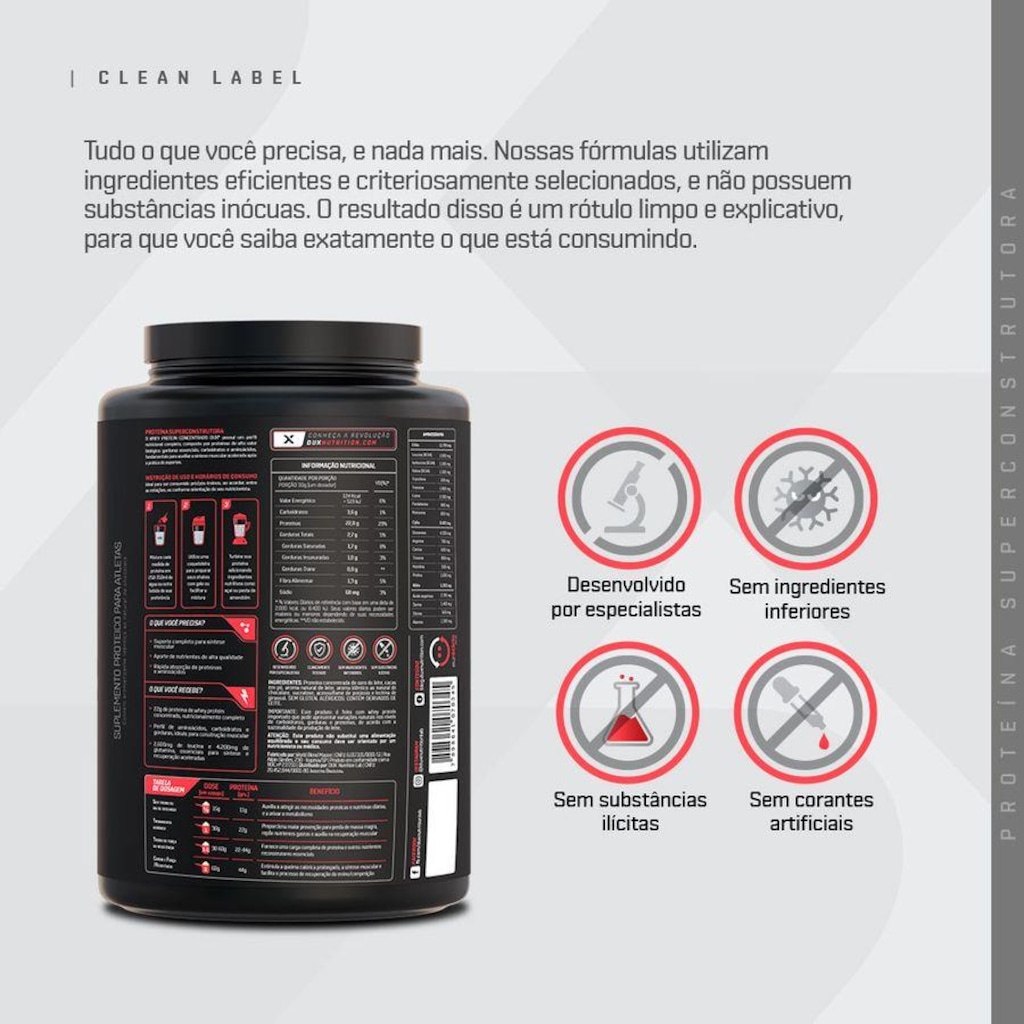 Imagem 5 do produto Whey Protein Dux Nutrition Concentrado 450 g