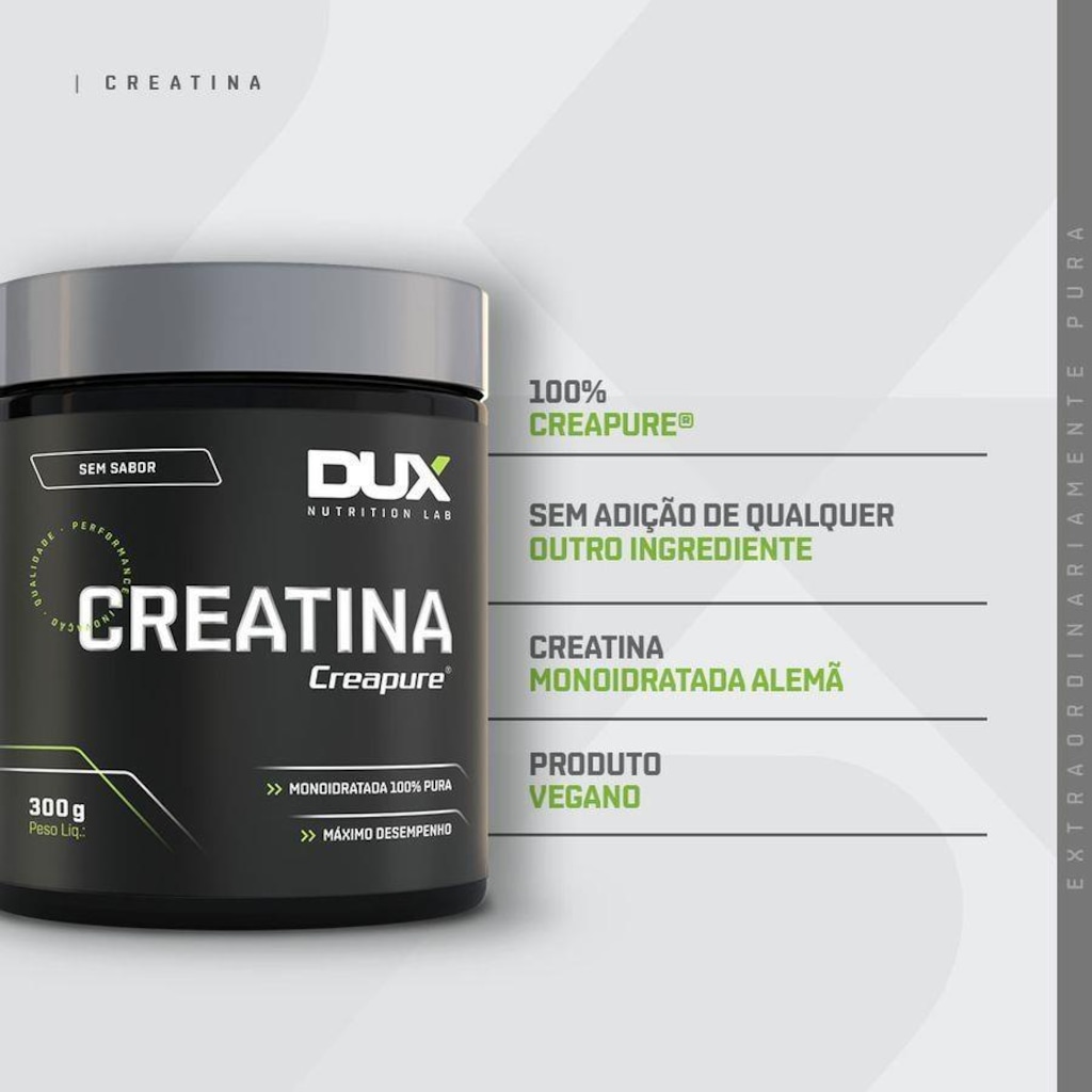 Imagem 2 do produto Creatina 100% Creapure 100G - Dux Nutrition