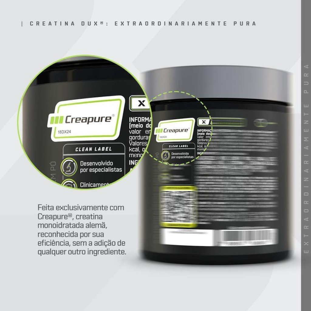 Imagem 3 do produto Creatina 100% Creapure 100G - Dux Nutrition