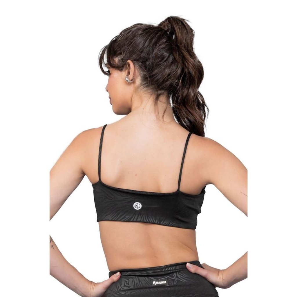 Imagem 2 do produto Top Fitness Manalinda com Bojo Alcinha Zoo - Feminino