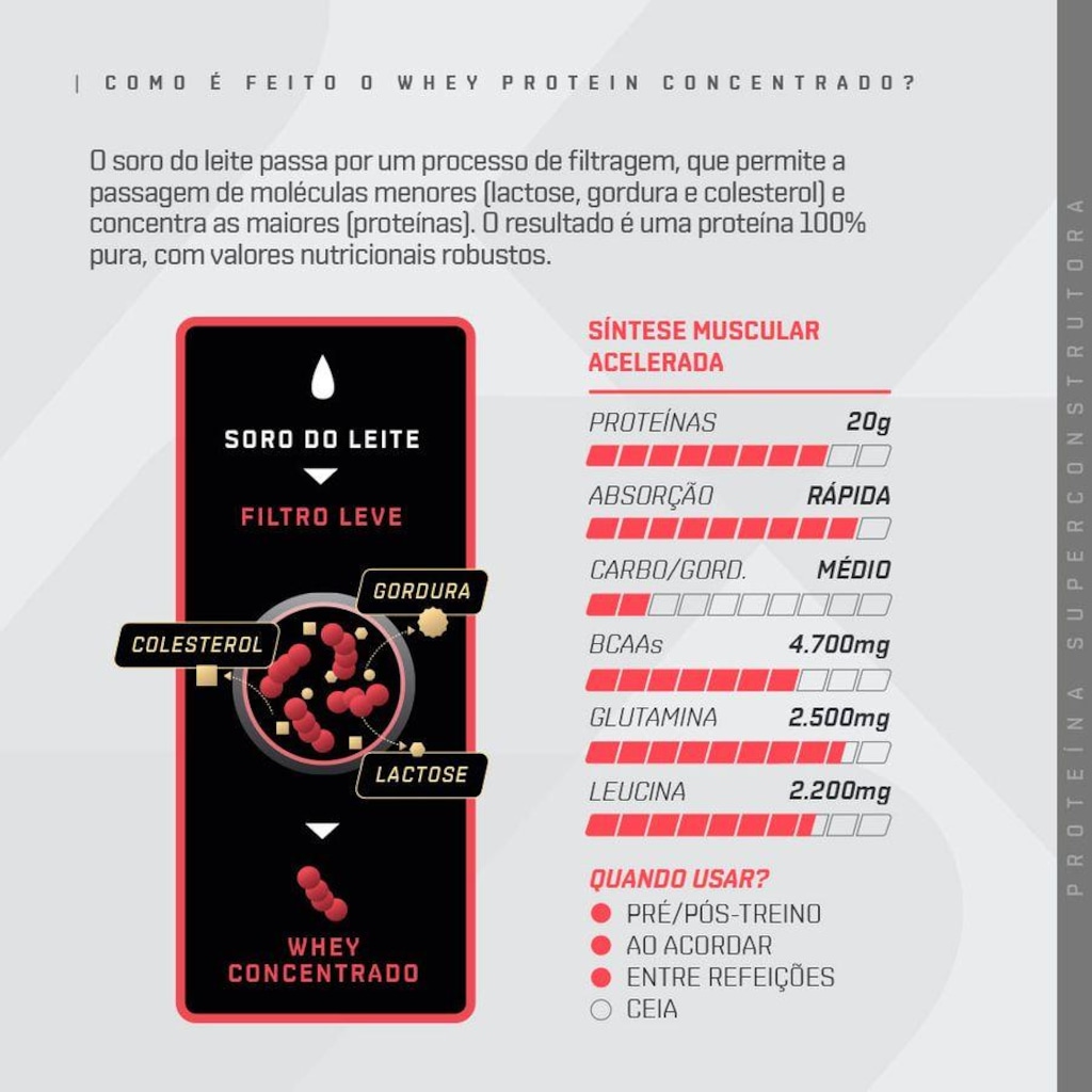 Imagem 3 do produto Whey Protein Concentrado Dux Nutrition - 900G