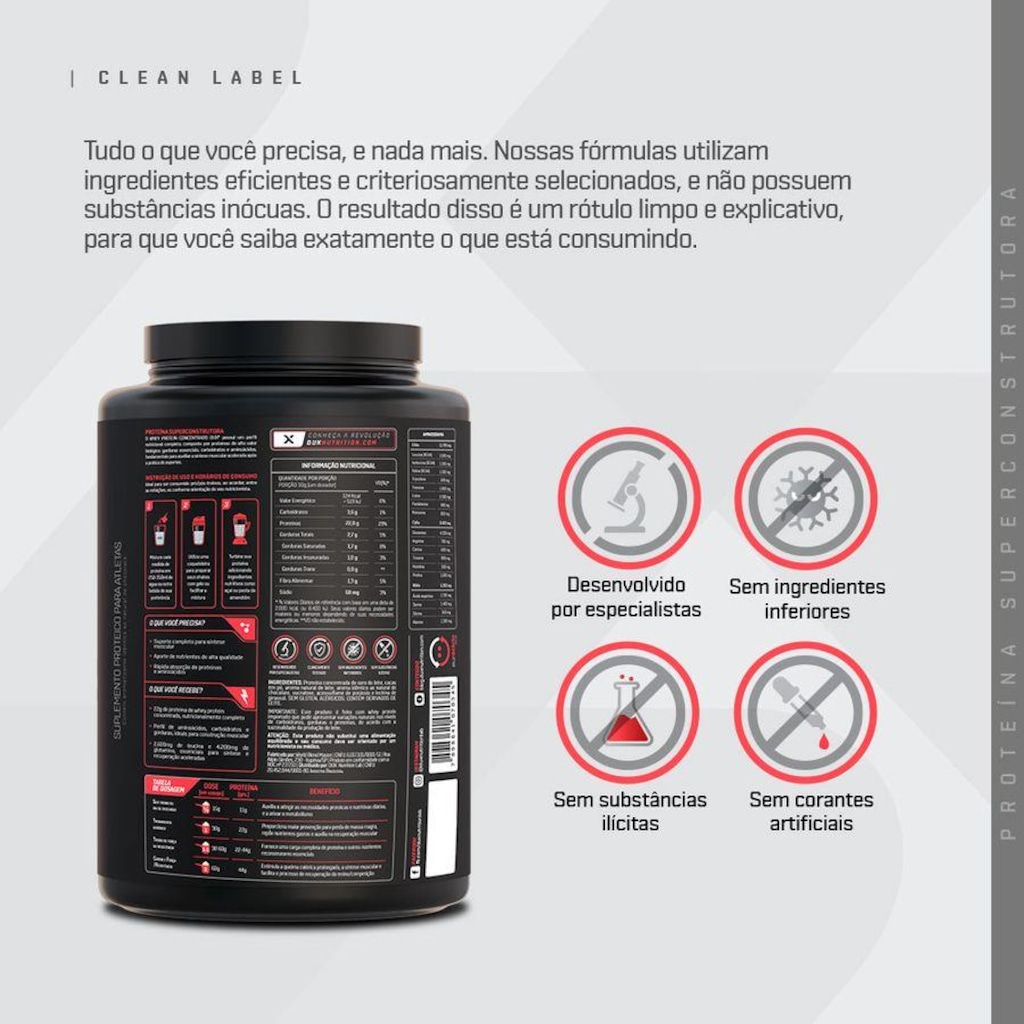 Imagem 5 do produto Whey Protein Concentrado Dux Nutrition - 900G