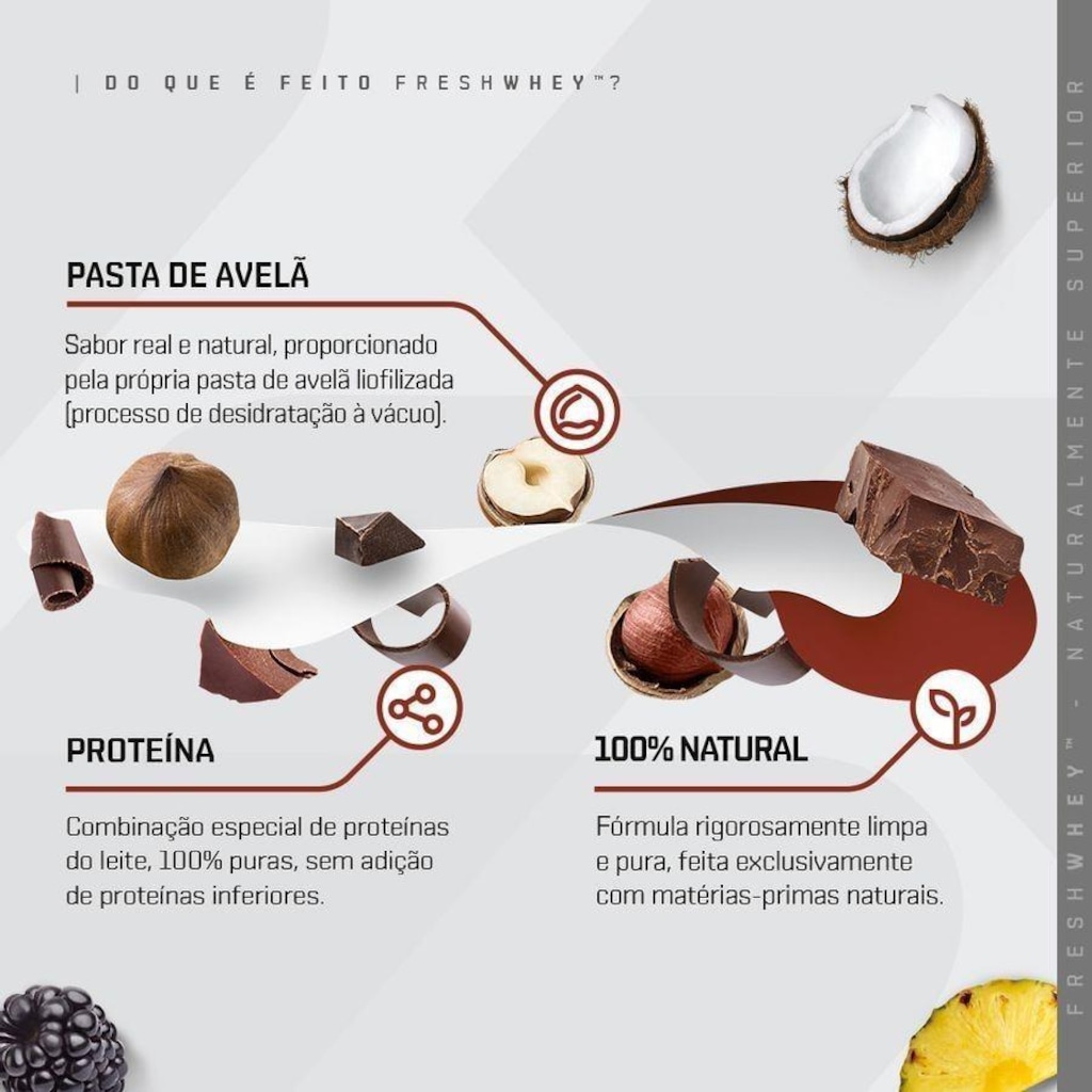 Imagem 4 do produto Whey Chocolate e Avelã - Pote 900G - Dux Nutrition
