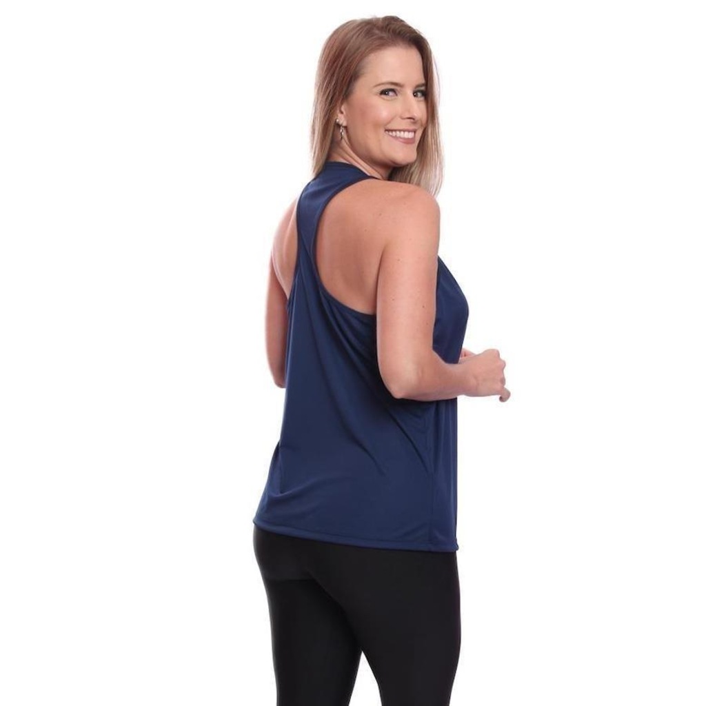 Imagem 5 do produto Kit Camisetas Regata Dellas Fit Dry Nadador - Feminina - 3 unidades