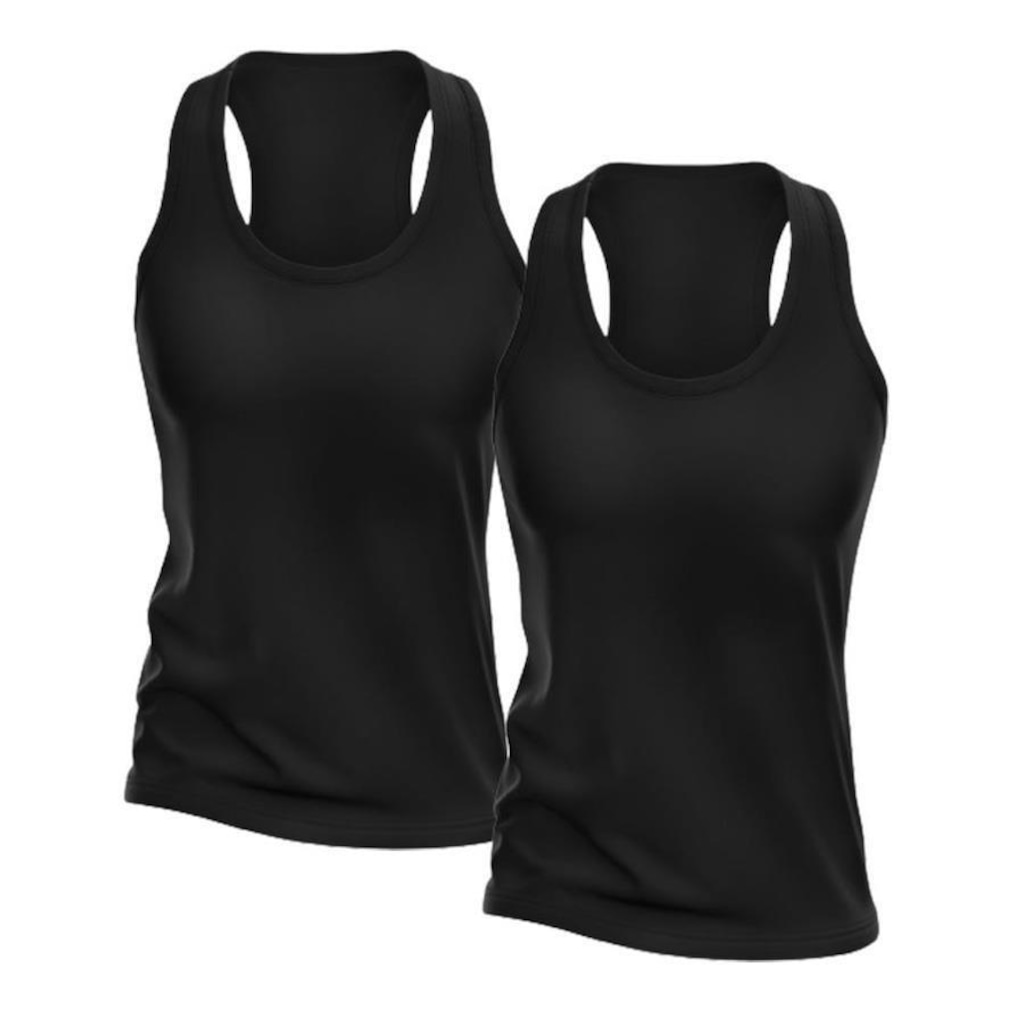 Kit Camisetas Regata Dellas Fit Dry Nadador - Feminina - 2 unidades