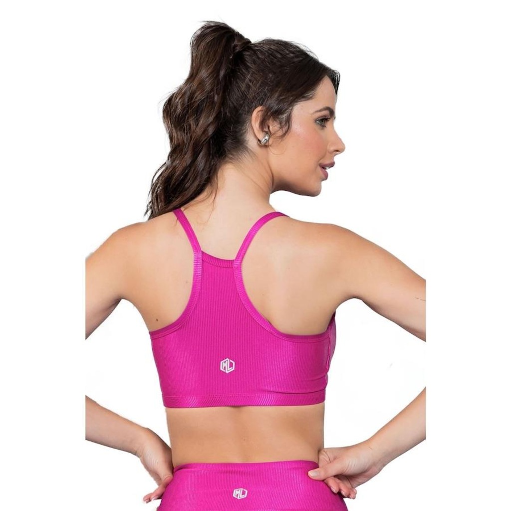 Imagem 2 do produto Top Fitness com Bojo Manalinda Metallic - Feminino