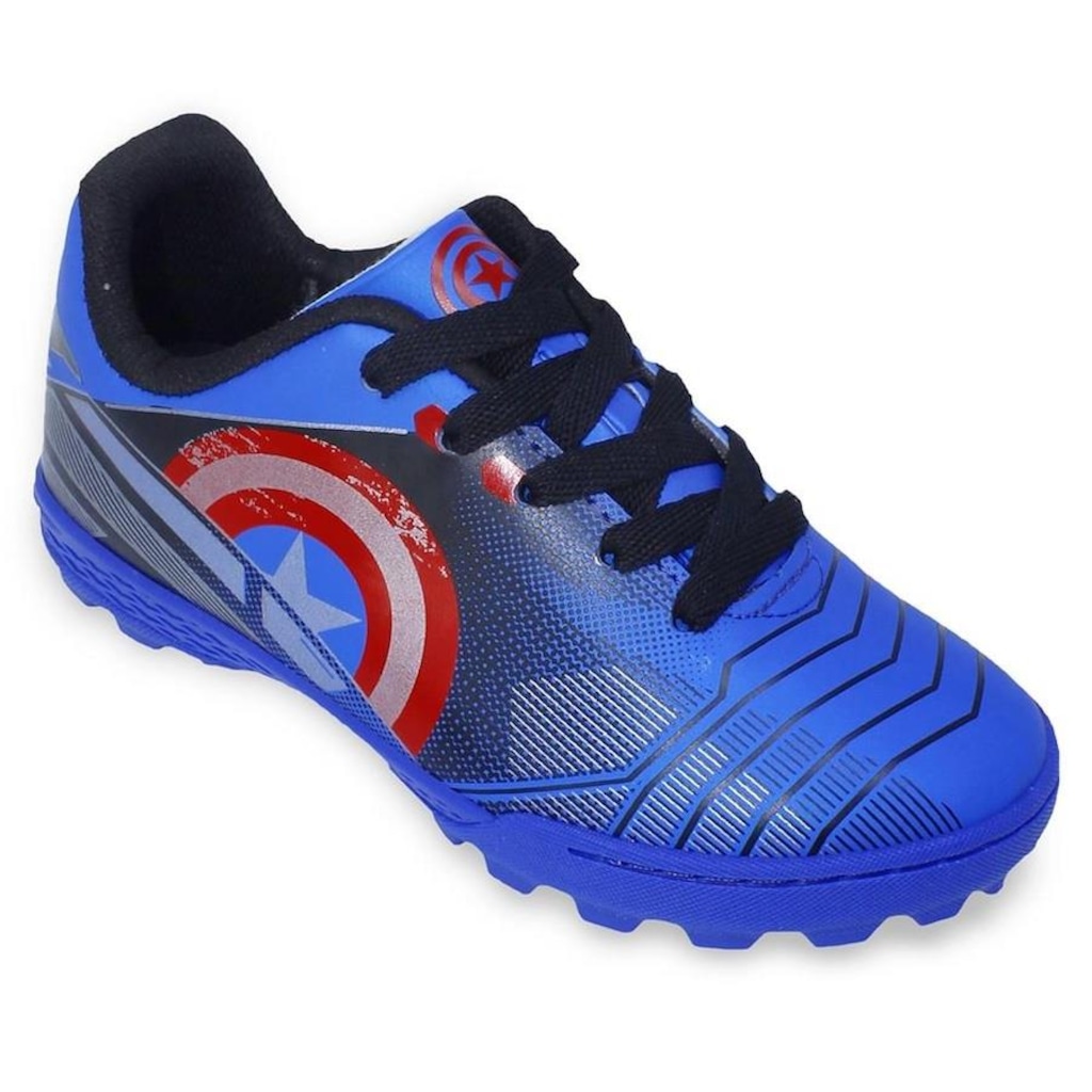 Chuteira Society Dray Marvel Capitão América - Infantil