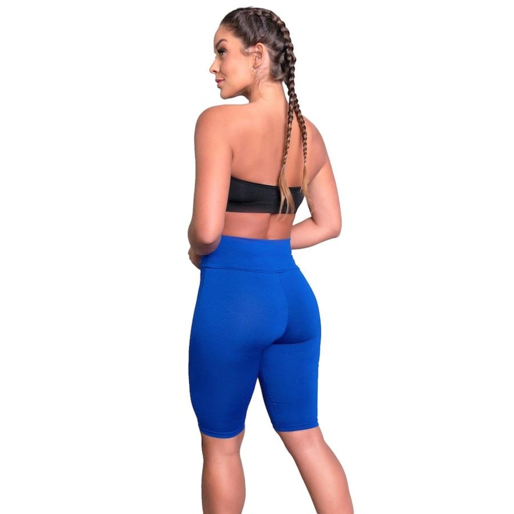 Imagem 3 do produto Bermuda de Ciclista Mvb Modas Suplex Cintura Alta Fitness - Feminina