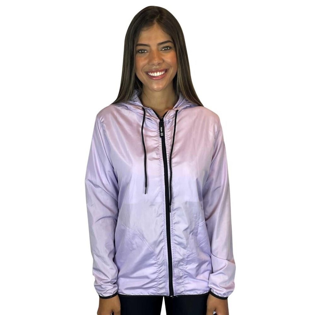 Jaqueta Corta Vento Wss C Capuz Feminino