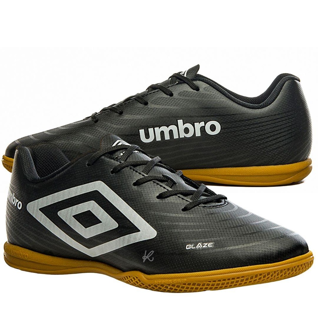 Imagem 2 do produto Chuteira Futsal Umbro Glaze + 1 Par de Meias - Adulto