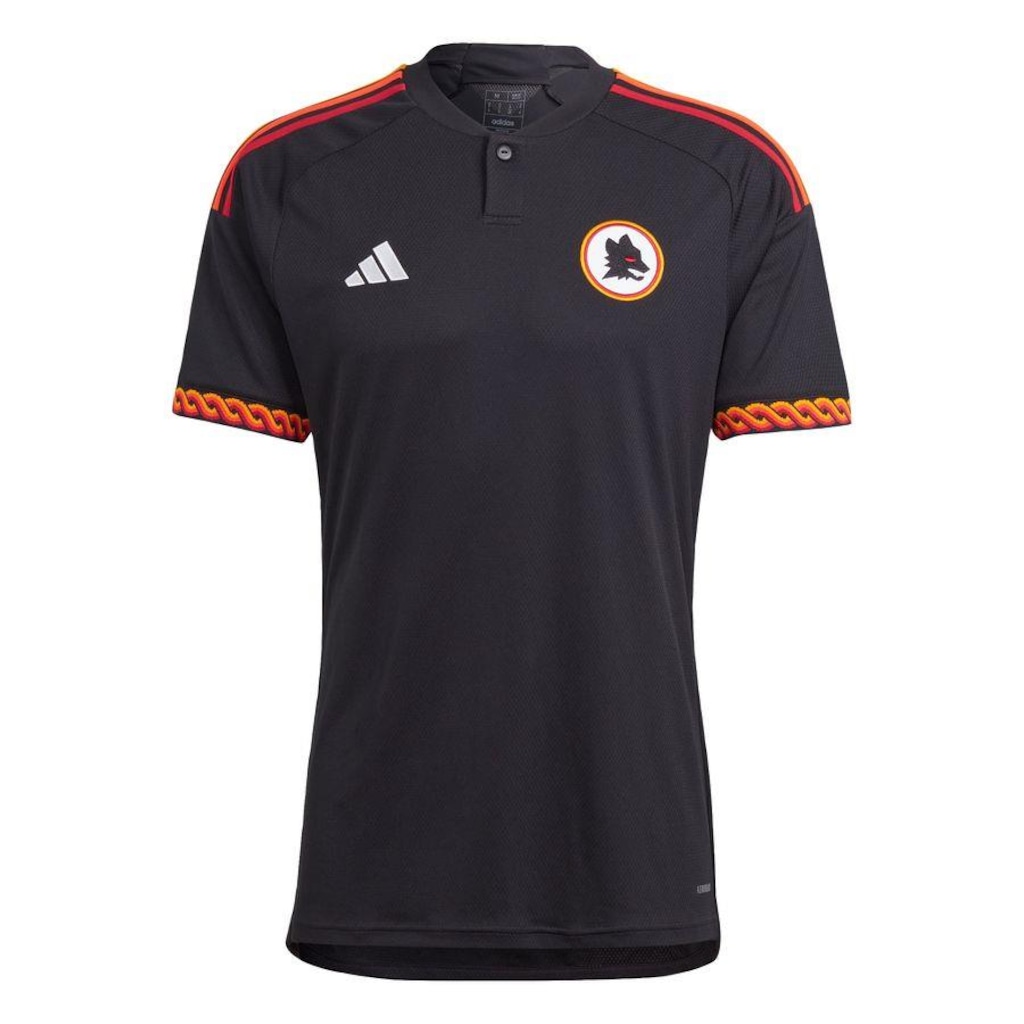 Camisa do As Roma 3 23/24 adidas - Masculina - Foto 1
