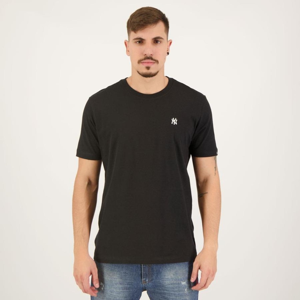 Camiseta New Era Mlb New York Yankees Mini Logo Bordada - Masculino