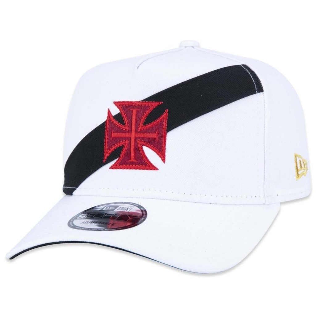 Boné Aba Curva New Era 9Forty A-Frame Futebol Vasco Da Gama - Snapback - Masculino